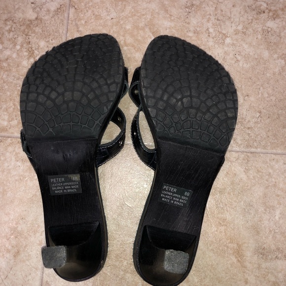 Black Steve Madden Slip on Heels - Picture 5 of 5